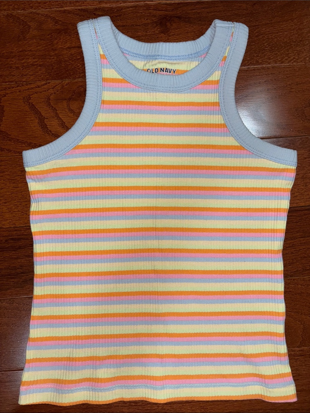 Old Navy Pastel Striped Ribbed Tank